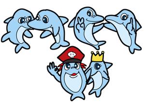 小田　一郎 (ichannel16)さんの海の生物　カメ　イルカ　クジラ　サメ　夫婦キャラクターへの提案