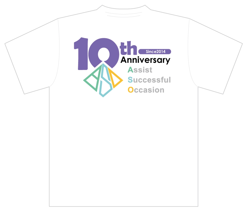 Tシャツデザイン：IT企業の10周年記念