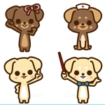 THE_watanabakery (the_watanabakery)さんの新規開業する小児科の2匹の子犬のキャラクターデザインです。への提案