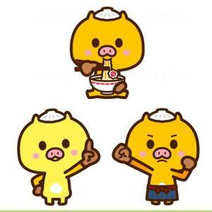 THE_watanabakery (the_watanabakery)さんのまつやま帆立豚骨ラーメン　一誠のキャラクターへの提案