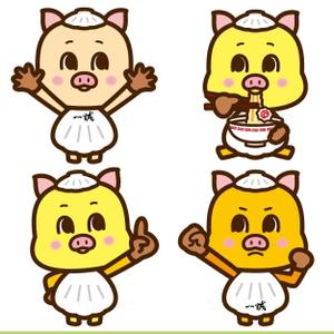 THE_watanabakery (the_watanabakery)さんのまつやま帆立豚骨ラーメン　一誠のキャラクターへの提案