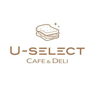 toshitaku (toshtaku614)さんのカフェ「U-SELECT CAFE & DELI」のロゴとロゴイラストマークへの提案