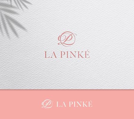 take5-design (take5-design)さんのネイルアイラッシュサロン「LA PINKÉ」のロゴへの提案