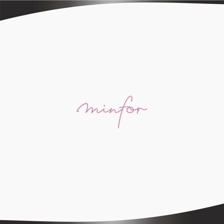 D.R DESIGN (Nakamura__)さんの韓国美容情報サイト「minfor」（ミンフォ）のロゴ作成への提案