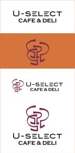 結び開き (kobayasiteruhisa)さんのカフェ「U-SELECT CAFE & DELI」のロゴとロゴイラストマークへの提案