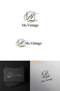 scrug design (scrug)さんの中古ラグジュアリーブランドショップ「Ms.Vintage」のロゴ制作への提案