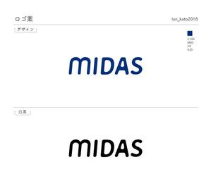 Atelier K (lan_kato2018)さんのマーケティングサービスサイト「MIDAS」のロゴ製作への提案
