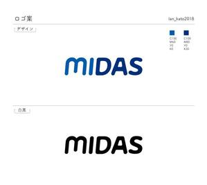 Atelier K (lan_kato2018)さんのマーケティングサービスサイト「MIDAS」のロゴ製作への提案