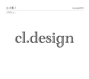 Atelier K (lan_kato2018)さんの車屋さんの店名『cl.desigh』のロゴ。への提案