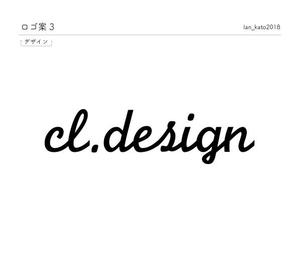 Atelier K (lan_kato2018)さんの車屋さんの店名『cl.desigh』のロゴ。への提案