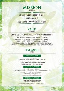 adstock (sakaimasanobu370)さんの社内用ポスター（経営理念）のデザインへの提案