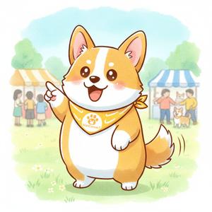 ひむかネーミングLABO (HisaharuTatematsu)さんのドッグイベント告知SNSで使用するナビゲーターキャラクターへの提案