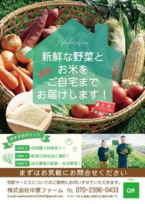 Harayama (chiro-chiro)さんの野菜の宅配サービスのチラシへの提案