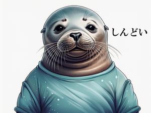 eddie5555 (eddie5555)さんの少しネガティブなセリフを吐く動物のイラストの面白いTシャツへの提案
