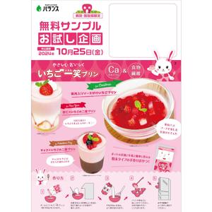 araim (araim)さんのいちごプリンの素 DMチラシ制作依頼への提案