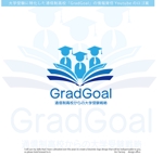 arc design (kanmai)さんの大学受験に特化した通信制高校の情報発信Youtubeのロゴ　「GradGoal」への提案