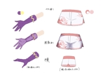 菜の花 (nanohana_hif)さんの女怪盗の衣装デザイン（手袋とショートパンツのみ）への提案