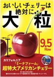 hanako (nishi1226)さんの青果売場に飾る「チェリーは大粒がおいしい！」ポスターへの提案
