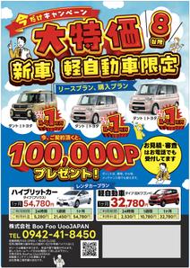 hanako (nishi1226)さんのカーリースのチラシへの提案