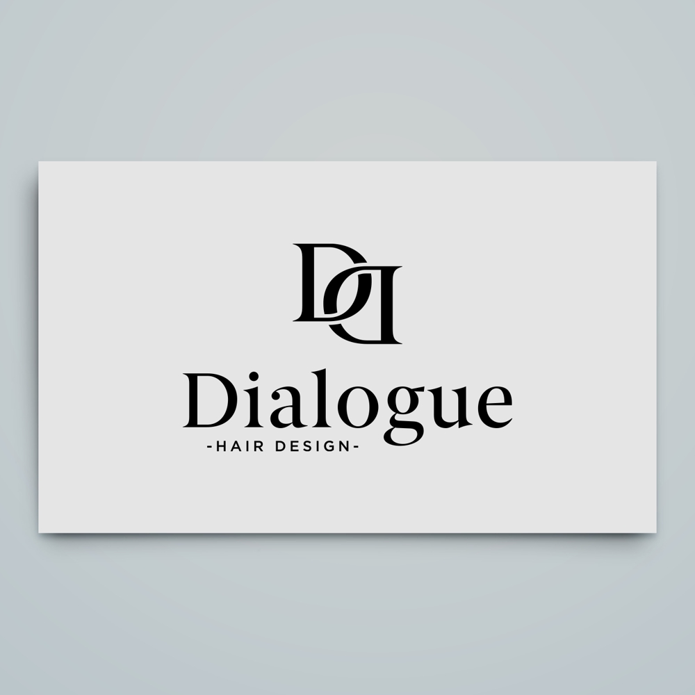 理容室「dialogue hair design」のロゴ