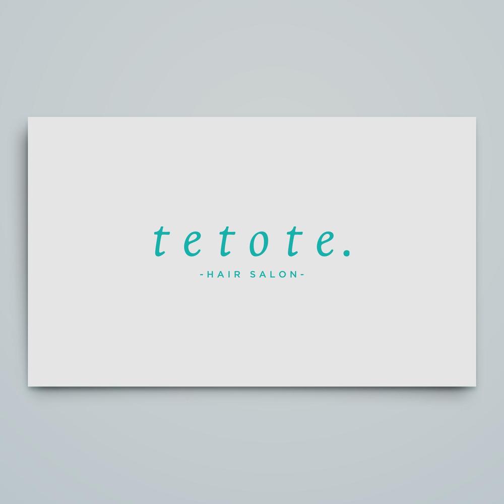 女性オーナー美容室【tetote.⠀】のロゴ