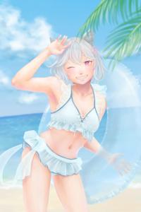 古井卯月 (uduki04)さんの既存キャラクター(Vtuber)の水着イラストへの提案