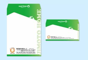 104ruri (104ruri)さんの売買不動産　株式会社地元ホーム　の　封筒　角２・洋長３への提案