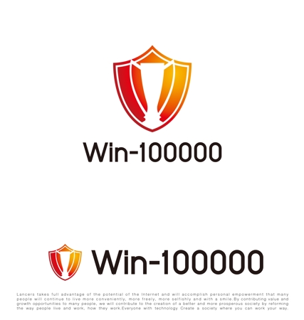 tog_design (tog_design)さんのコンセプト「Win-100000」のイメージロゴの作成をお願いします。への提案
