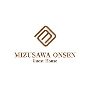 waami01 (waami01)さんの長期滞在型ゲストハウス「Guest House Mizusawa Onsen」のロゴへの提案