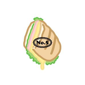 OGR Lab (one_giant_reptile)さんの【ランチ】キューバンサンドカフェ「No.5」のキューバンサンドのイラストへの提案