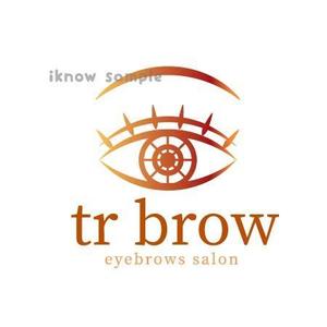 iknow (inoue_mistue)さんの眉毛サロン『tr brow』のロゴイラスト募集への提案