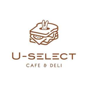 seacat (Seacat)さんのカフェ「U-SELECT CAFE & DELI」のロゴとロゴイラストマークへの提案