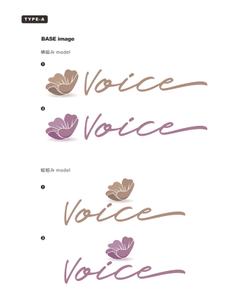 TETSU (te2dcs)さんのエステサロン「voice」のロゴへの提案