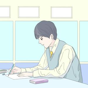 Miyagino (Miyagino)さんの学習塾の広告に掲載する中学生や高校生（男子と女子両方）のイラストへの提案