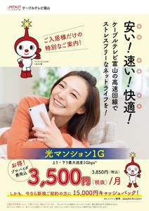 BASIC (do-basic)さんの集合住宅の入居者への光インターネットサービスのPRチラシへの提案