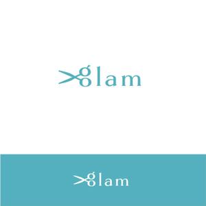 スタジオきなこ (kinaco_yama)さんの美容室「glam」のロゴへの提案