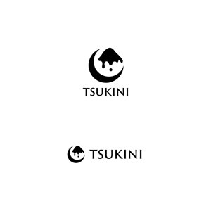 スタジオきなこ (kinaco_yama)さんのかき氷店『ツキニ』のロゴデザインへの提案