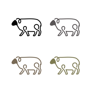 スタジオきなこ (kinaco_yama)さんのウール靴下のタグに使用する羊のイラスト制作への提案