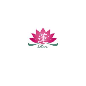スタジオきなこ (kinaco_yama)さんのよもぎ蒸しサロン「蓮 Ren」のロゴへの提案