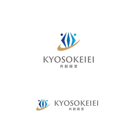 スタジオきなこ (kinaco_yama)さんのコンサルティング会社「共創経営」のロゴへの提案