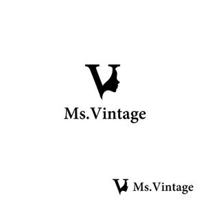 スタジオきなこ (kinaco_yama)さんの中古ラグジュアリーブランドショップ「Ms.Vintage」のロゴ制作への提案