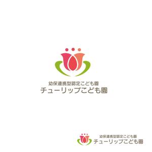 スタジオきなこ (kinaco_yama)さんの認定こども園「チューリップこども園」のマークと文字ロゴへの提案