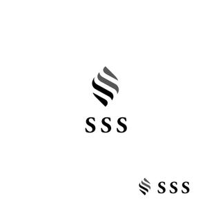 スタジオきなこ (kinaco_yama)さんの新会社「株式会社SSS（スリーエフ）」のロゴ作成｜美容医療・黒・洗練・強さがテーマへの提案