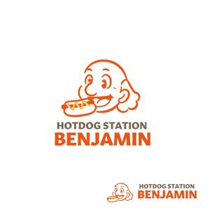 スタジオきなこ (kinaco_yama)さんのホットドッグ屋　「HOTDOG　STATION　BENJAMIN」のロゴへの提案