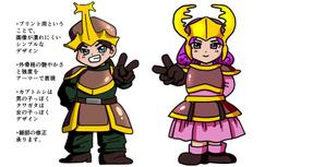 児玉比呂美 (kodamahiromi)さんのカブトムシを擬人化させて力強くポーズしてニッと笑ったイラストへの提案