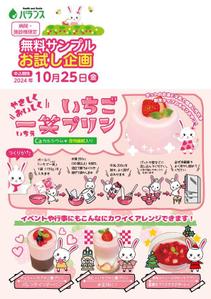 toshimi (crazymoon_tsm)さんのいちごプリンの素 DMチラシ制作依頼への提案