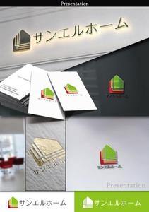 VNFdesign (late_design)さんの住宅会社「サンエルホーム」ハートモチーフのロゴへの提案