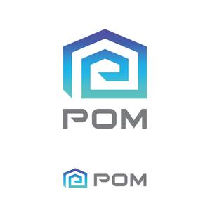 ハイナンバーズ (lamf1977)さんの不動産会社『POM』のロゴ作成への提案