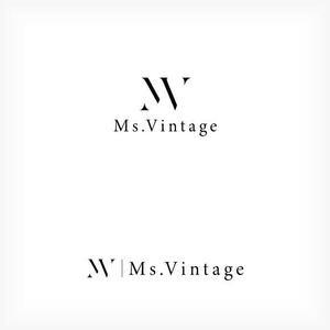 清水　貴史 (smirk777)さんの中古ラグジュアリーブランドショップ「Ms.Vintage」のロゴ制作への提案