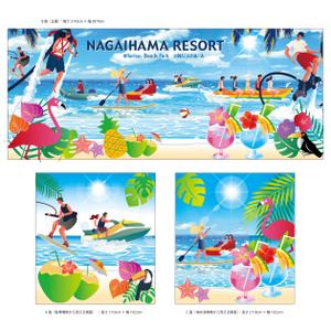 Kohsaka Design (Toyomi)さんの行橋市長井浜公園･海水浴場の倉庫外壁デザインへの提案